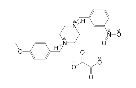 1-(4-methoxybenzyl)-4-(3-nitrobenzyl)piperazinediium oxalate