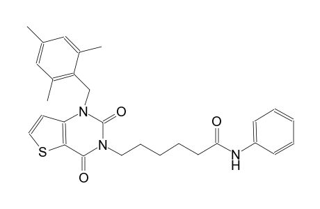6-(1-(mesitylmethyl)-2,4-dioxo-1,4-dihydrothieno[3,2-d]pyrimidin-3(2H)-yl)-N-phenylhexanamide