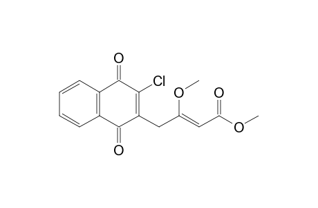 Methyl 4-(3'-chloro-1',4'-dioxo-1',4'-dihydronaphthalen-2'-yl)-3-methoxybut-2-enoate