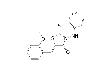 (5Z)-3-anilino-5-(2-methoxybenzylidene)-2-thioxo-1,3-thiazolidin-4-one