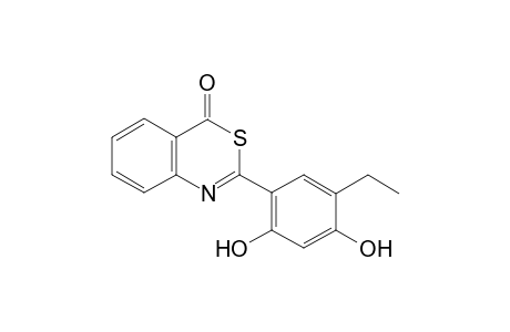 2-(5-Ethyl-2,4-dihydroxyphenyl)-4H-3,1-benzothiazin-4-one