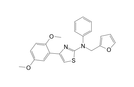 4-(2,5-dimethoxyphenyl)-N-(2-furanylmethyl)-N-phenyl-2-thiazolamine