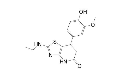 thiazolo[4,5-b]pyridin-5(4H)-one, 2-(ethylamino)-6,7-dihydro-7-(4-hydroxy-3-methoxyphenyl)-