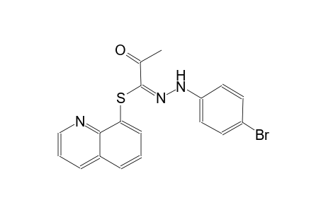propanehydrazonothioic acid, N-(4-bromophenyl)-2-oxo-, 8-quinolinylester, (1E)-