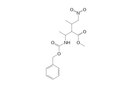 Methyl 2-(1-([(benzyloxy)carbonyl]amino)ethyl)-3-methyl-4-nitrobutanoate