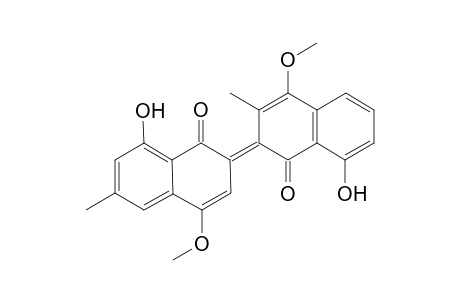 8,8'-Dihydroxy-4,4'-dimethoxy-3',6-dimethyl-2,2'-binaphthyl-1,1'-quinone