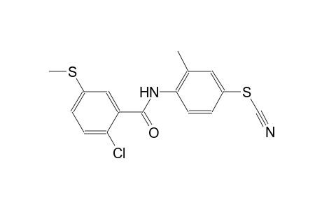 thiocyanic acid, 4-[[2-chloro-5-(methylthio)benzoyl]amino]-3-methylphenyl ester