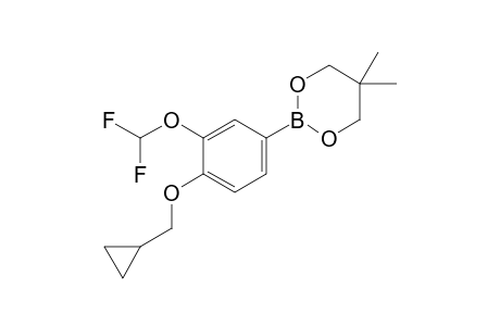 2-(4-(Cyclopropylmethoxy)-3-(difluoromethoxy)phenyl)-5,5-dimethyl-1,3,2-dioxa borinane