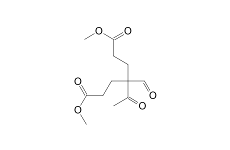 Heptanedioic acid, 4-acetyl-4-formyl-, dimethyl ester