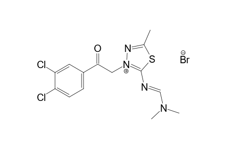 3-(3,4-dichlorophenacyl)-2-{[(dimethylamino)methylene]amino}-5-methyl-1,3,4-thiadiazolium bromide