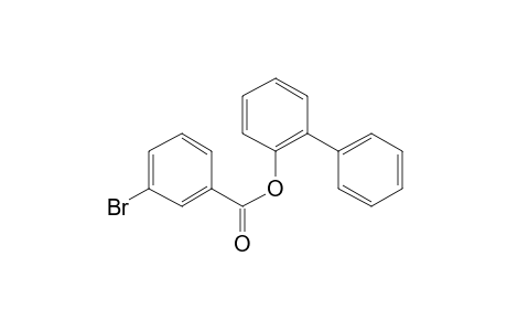 3-Bromobenzoic acid, 2-biphenyl ester