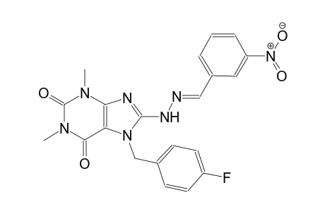 3-nitrobenzaldehyde [7-(4-fluorobenzyl)-1,3-dimethyl-2,6-dioxo-2,3,6,7-tetrahydro-1H-purin-8-yl]hydrazone