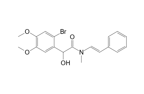 N-Methyl-N-styryl-2-(2'-bromo-4',5'-dimethoxyphenyl)-2-hydroxyacetamide
