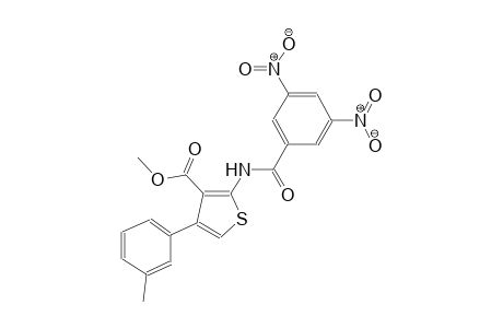methyl 2-[(3,5-dinitrobenzoyl)amino]-4-(3-methylphenyl)-3-thiophenecarboxylate