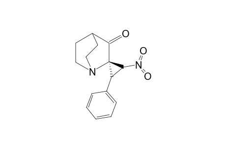 (1S*,2S*,2'R*)-3'-KETO-1-NITRO-2-PHENYLSPIRO-[CYClOPROPANE-3,2'-QUINUClIDINE]