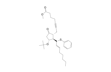 Prost-14-en-5-yn-1-oic acid, 11-(1,1-dimethylethoxy)-9-oxo-13-(phenylthio)-, methyl ester, (11.alpha.,13R,14E)-(.+-.)-