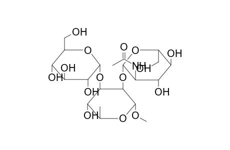 METHYL 3-O-(ALPHA-D-GLUCOPYRANOSYL)-2-O-(2-ACETAMIDO-2-DEOXY-BETA-D-GLUCOPYRANOSYL)-ALPHA-L-RHAMNOPYRANOSIDE