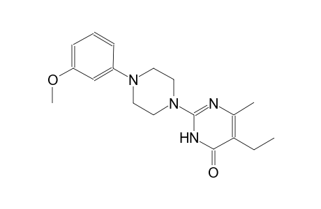 5-ethyl-2-[4-(3-methoxyphenyl)-1-piperazinyl]-6-methyl-4(3H)-pyrimidinone