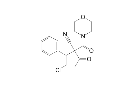 2-acetyl-4-chloro-2-(morpholine-4-carbonyl)-3-phenyl-butyronitrile