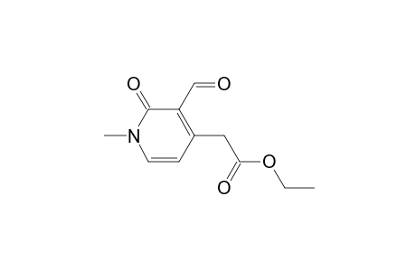 4-Pyridineacetic acid, 3-formyl-1,2-dihydro-1-methyl-2-oxo-, ethyl ester