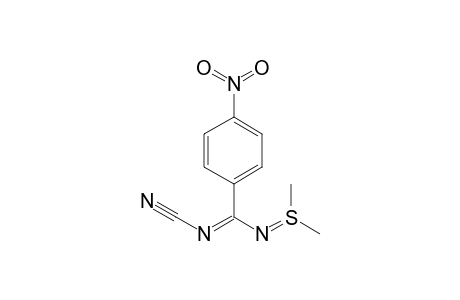 S,S-Dimethyl-N-[2'-(p-nitrophenyl)-1'-cyano-1'-azavin-2'-yl]sulfimide
