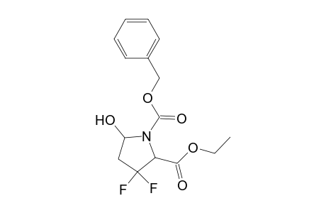 1-O-benzyl 2-O-ethyl 3,3-difluoro-5-hydroxypyrrolidine-1,2-dicarboxylate