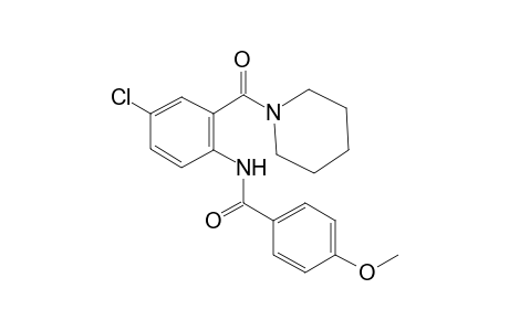 Benzamide, N-[4-chloro-2-(1-piperidinylcarbonyl)phenyl]-4-methoxy-