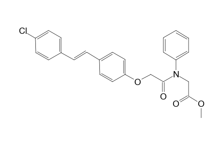 N-4'-chloro-(E)-stilbenyloxymethylcarbonyl-N-phenylglycine methyl ester