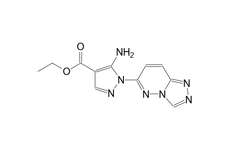 1H-pyrazole-4-carboxylic acid, 5-amino-1-[1,2,4]triazolo[4,3-b]pyridazin-6-yl-, ethyl ester