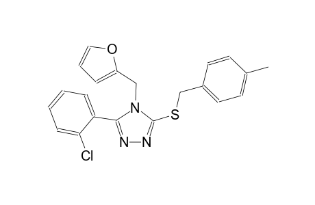 3-(2-chlorophenyl)-4-(2-furylmethyl)-5-[(4-methylbenzyl)sulfanyl]-4H-1,2,4-triazole