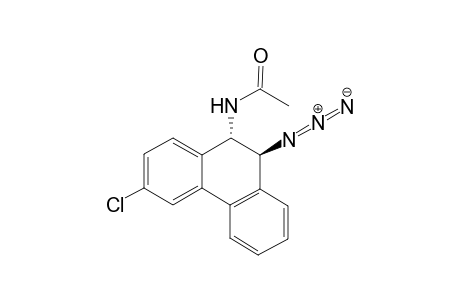 Acetamide, N-(10-azido-6-chloro-9,10-dihydro-9-phenanthrenyl)-, trans-