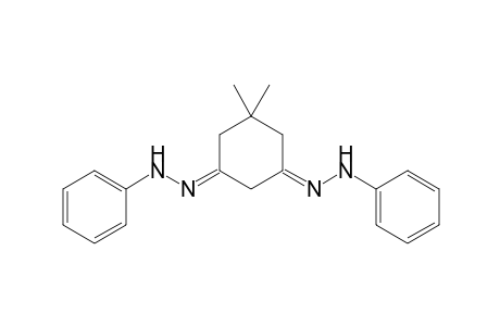 N-[(E)-[(5E)-3,3-dimethyl-5-(phenylhydrazinylidene)cyclohexylidene]amino]aniline
