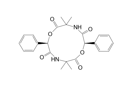 1,7-Dioxa-4,10-diazacyclododecane-2,5,8,11-tetrone, 3,3,9,9-tetramethyl-6,12-diphenyl-, [6R-(6R*,12R*)]-