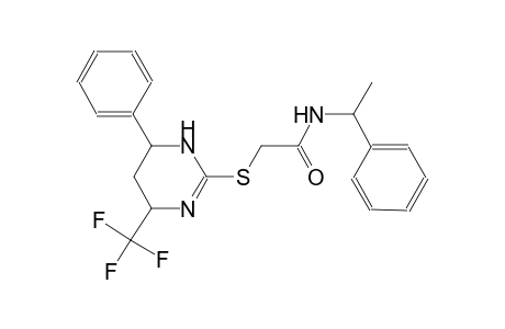 N-(1-phenylethyl)-2-{[6-phenyl-4-(trifluoromethyl)-1,4,5,6-tetrahydro-2-pyrimidinyl]sulfanyl}acetamide
