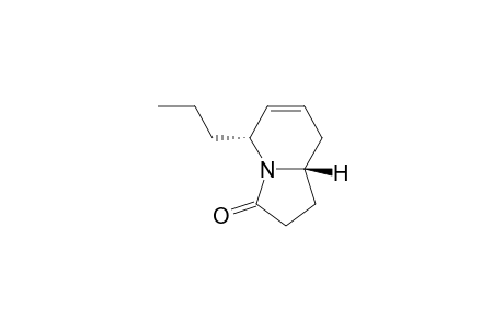 3(2H)-Indolizinone, 1,5,8,8a-tetrahydro-5-propyl-, trans-(.+-.)-