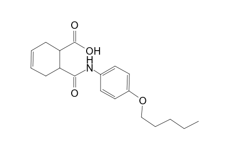 6-([4-(Pentyloxy)anilino]carbonyl)-3-cyclohexene-1-carboxylic acid