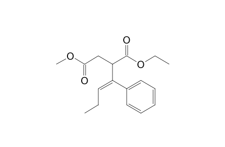 (Z)-1-Ethyl 4-methyl 2-(1-phenylbut-1-enyl)succinate