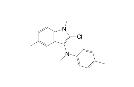 2-Chloro-1,5-dimethyl-3-[N-methyl-N-(p-methylphenyl)amino]indole