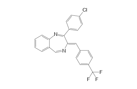 2-(4-Chlorophenyl)-3-[4-(trifluoromethyl)benzylidene]-3H-1,4-benzodiazepine