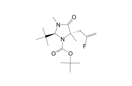 TERT.-BUTYL-(2S,5S)-2-TERT.-BUTYL-5-(2-FLUOROALLYL)-3,5-DIMETHYL-4-OXOIMIDAZOLIDINE-1-CARBOXYLATE;MAJOR-ROTAMER