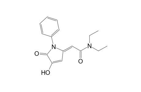(E)-3-Hydroxy-5-(N,N-diethylcarbamoylmethylidene)-1-phenyl-2,5-dihydropyrrol-2-one