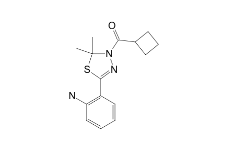 3-CYCLOBUTYLCARBONYL-5-(2-AMINOPHENYL)-2,2-DIMETHYL-2,3-DIHYDRO-1,3,4-THIADIAZOLE
