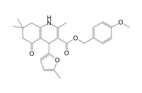 3-quinolinecarboxylic acid, 1,4,5,6,7,8-hexahydro-2,7,7-trimethyl-4-(5-methyl-2-furanyl)-5-oxo-, (4-methoxyphenyl)methyl ester