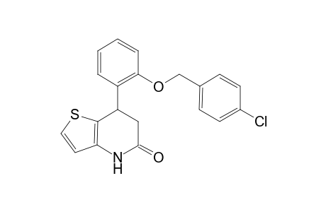 7-{2-[(4-chlorophenyl)methoxy]phenyl}-4H,5H,6H,7H-thieno[3,2-b]pyridin-5-one