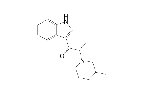1-(1H-indol-3-yl)-2-(3-methyl-1-piperidinyl)-1-propanone