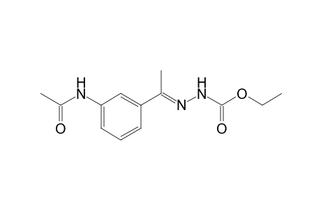Ethyl (2E)-2-(1-[3-(acetylamino)phenyl]ethylidene)hydrazinecarboxylate