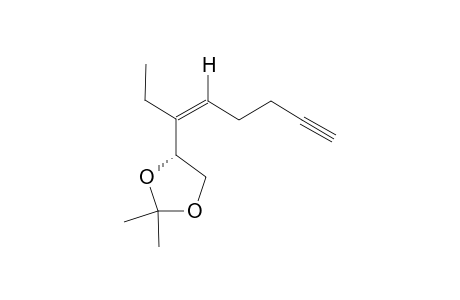 [S-(Z)]-2,2-DIMETHYL-4-(1-ETHYL-1-HEXEN-5-YNYL)-1,3-DIOXOLANE