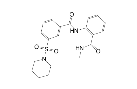 benzamide, N-methyl-2-[[3-(1-piperidinylsulfonyl)benzoyl]amino]-