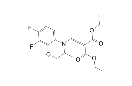 2-[(7,8-difluoro-3-methyl-2,3-dihydro-1,4-benzoxazin-4-yl)methylene]malonic acid diethyl ester