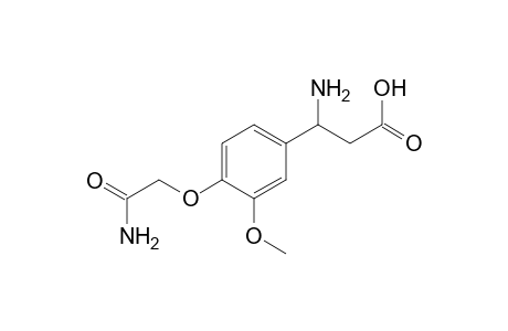 3-Amino-3-[4-(2-amino-2-keto-ethoxy)-3-methoxy-phenyl]propionic acid